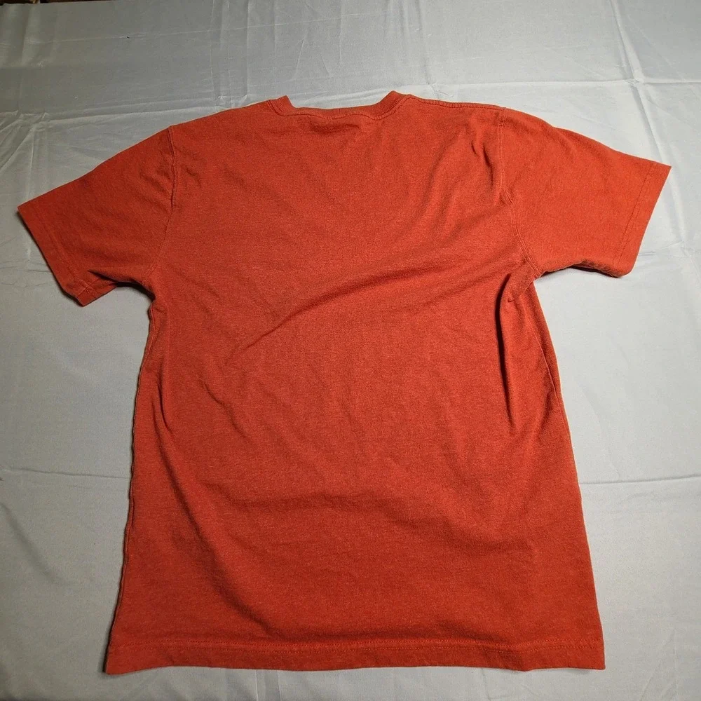 Carhartt Loose Fit T Shirt Small‎ Orange K87-M Work Wear Pocket Tee
